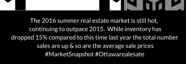 Market Snapshot July 2016 Ottawa Real Estate